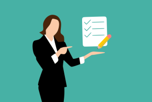 Woman With List Goal Setting Tips