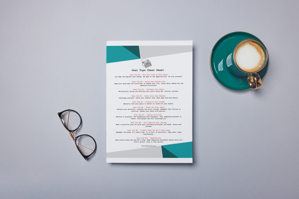 Goal Setting Tips Cheatsheet Photo