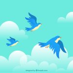 Birds in sky