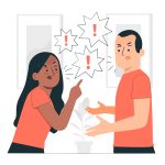 Couple arguing