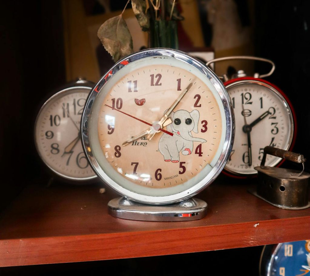 Get organized by watching the time on your clocks