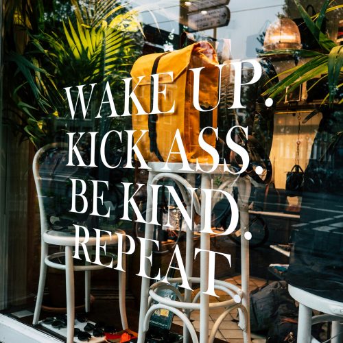 Kindness counts wake up window message
