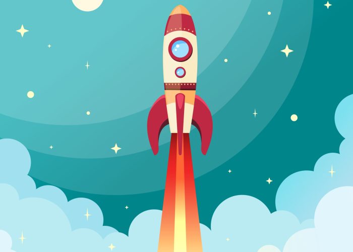 Goal Tip Rocket Taking Off